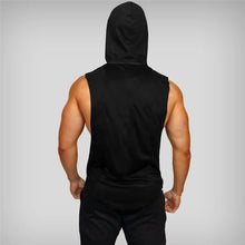 Load image into Gallery viewer, Men’s Fitness Workout Sportswear Tops Bodybuilding Hooded Tank Top Cotton Printed Sleeveless T-shirts Casual Hip Hop Undershirt
