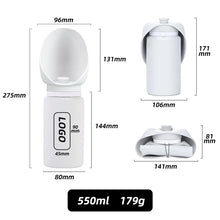Load image into Gallery viewer, Pet Travel Water Bottle: Collapsible Dog Water Dispenser with Drinking Tray - Portable Leak-Proof Outdoor Hydration Solution
