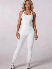 Load image into Gallery viewer, Women 2Pcs Yoga Set Halter Neck Sports Tank Top High Waist Leggings Fitness Outfit Gym Workout Activewear Tracksuit
