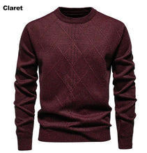 Load image into Gallery viewer, New Sweater Men Casual Knitted Pullover Solid Color Warm Regular Fit Round Neck Sweater Pullovers Mens Sweatwear
