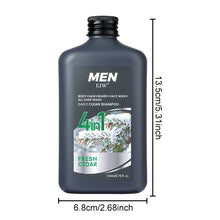 Load image into Gallery viewer, Men 4-in-1 Body, Hair, Beard and Face Wash - Hydrates Skin, Beard and Hair All Day, Strengthen Hair and Beard, Gift for He..
