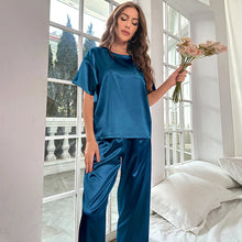 Load image into Gallery viewer, Pink Satin Short Pajama Set
