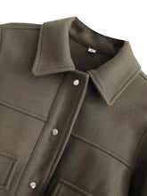 Load image into Gallery viewer, HH Jackets For Womens Autumn Fashion Solid Front Pockets Button Long Sleeve Jacket Elegant Woman Casual Outerwear Coat
