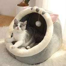 Load image into Gallery viewer, Pet Tent Cave Bed for Cats Small Dogs Self-Warming Cat Tent Bed Cat Hut Comfortable Pet Sleeping Bed Foldable Removable Washable
