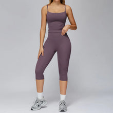 Load image into Gallery viewer, Yoga Set 2PCS Women Sportswear Workout Clothes Seamless Athletic Wear Gym Legging Fitness Bra Crop Top Long Sleeve Sports Suits
