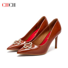 Load image into Gallery viewer, CHCH Women's High Heels 2025 New High Quality Pointed Shoes Business Commuter Women's Shoes Banquet Party Shoes 9cm
