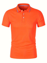 Load image into Gallery viewer, 2025 Hot Sale Men's Summer Casual Breathable Comfortable Polo Shirt Men's Solid Color High Quality Short Sleeve T-Shirt
