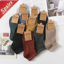 Load image into Gallery viewer, Men’s Cotton Ankle Socks 5-Pair Pack
