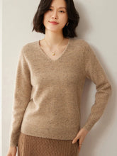 Load image into Gallery viewer, Merino Wool V Neck Sweater

