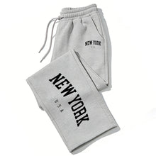 Load image into Gallery viewer, NEW YORK Printed Jogger Pants for Men &amp; Women High Quality Breathable Sweatpants for Running Casual Wear

