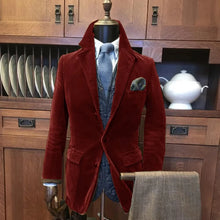 Load image into Gallery viewer, Corduroy Casual Suit Jacket
