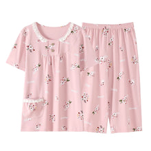 Load image into Gallery viewer, Cotton Cartoon Summer Pajama Set
