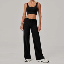 Load image into Gallery viewer, 2PCS Yoga Set Women Yoga Pant Workout Tracksuit Sportswear Gym High Waist Straight Leg Bottoms Fitness Bta Sports Suit XP01

