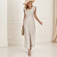 Load image into Gallery viewer, Flying Sleeve High Waist Jumpsuit
