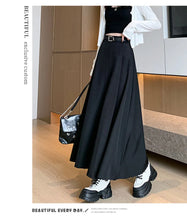 Load image into Gallery viewer, Elegant Skirts for Women Korean Style Long Skirt Female Black Pleated Midi Skirt Women's Clothing Office Lady Skirts Outfits New
