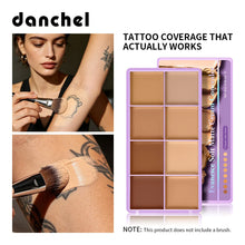 Load image into Gallery viewer, 8 Shade Soft Matte Cream Concealer Palette Full Coverage Fade Dark Circles Blemishes Waterproof Long Lasting Oil Control Makeup
