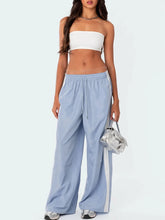 Load image into Gallery viewer, Striped Drawstring Casual Cargo Pants
