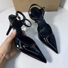Load image into Gallery viewer, High Heels Women's Shoes for Business Elegant Pointed Toe Patent Leather Daily Office Stilettos Designer Summer Ladies Sandals
