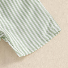 Load image into Gallery viewer, Striped Collar Summer Set
