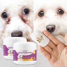 Load image into Gallery viewer, 1-Pack Gentle Pet Eye Wipes - Plant Extracts No Irritation Tear Stain Remover for Cats Dogs Portable Eye Care Essentials
