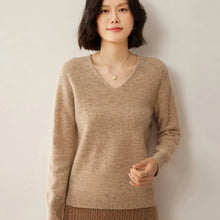 Load image into Gallery viewer, Merino Wool V Neck Sweater

