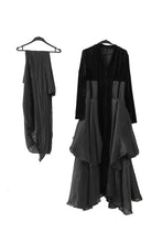 Load image into Gallery viewer, Velvet Ruffle V-Neck Evening Dress
