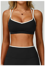 Load image into Gallery viewer, Sport Bras Women Breathable Sports Bra Shockproof Fitness Tops Push Up Gym Crop Top Brassiere Gym Workout Top Seamless Yoga Bra
