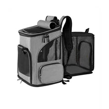 Load image into Gallery viewer, Breathable Pet Cat Carrier Backpack Foldable Pet Carrier Transport Travel Bag Expandable Large Capacity Creative for Cats Dogs
