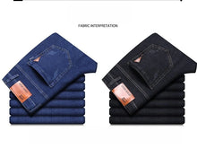 Load image into Gallery viewer, Classic Straight Stretch Denim Jeans
