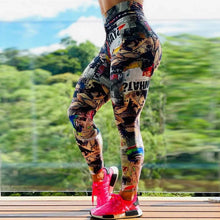 Load image into Gallery viewer, Leggings Women Sexy Sport Gym Training Print High Waist Yoga Pants Fitness Joggings Running Workout Legging Womens Clothing
