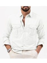 Load image into Gallery viewer, Multi Pocket Workwear Shirt Men
