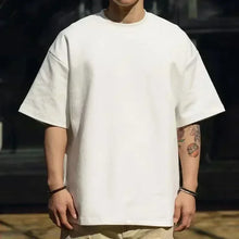 Load image into Gallery viewer, Men's T-shirt, Life is like a play, Dual-sided Pattern Men's Loose-Fitting T-shirt for Attitude in Life men clothing t shirts

