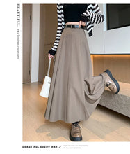 Load image into Gallery viewer, Elegant Skirts for Women Korean Style Long Skirt Female Black Pleated Midi Skirt Women's Clothing Office Lady Skirts Outfits New
