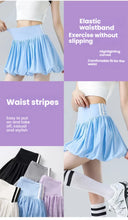 Load image into Gallery viewer, Women‘s Tennis Skirt Summer  High Waist Flared Golf Skirt with Built-in Shorts 2 in 1 Athletic Quick Dry Shorts Skirt Pickleball
