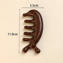 Load image into Gallery viewer, New Wooden Massage Wood Massager Comb Scalp Head Oil Massager Scalp Hair Comb Tools AMS01

