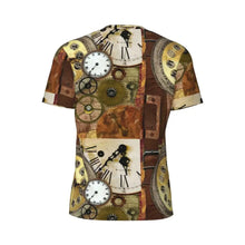 Load image into Gallery viewer, Gym T Shirt For Men Steampunk Design T-Shirts Fashion Wonderful Clockwork Vintage Summer Tees O Neck Streetwear Design Tops
