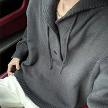 Load image into Gallery viewer, New Autumn Winter Sweaters for Men Loose Trendy Brand Hooded Pullover Sweaters
