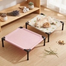 Load image into Gallery viewer, 1PC Elevated Pet Bed Raised Small Animal Bed Breathable Washable Cooling Sleep Mat for Rabbit Hamster Cat Puppy Indoor Bed House
