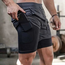Load image into Gallery viewer, Camo Running Shorts Men Gym Sports Shorts 2 In 1 Quick Dry Workout Training Gym Fitness Jogging Short Pants Summer Men Shorts

