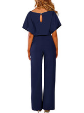 Load image into Gallery viewer, Women's Belted Jumpsuit Casual Wide-Leg Pants  Summer Commute Outfit  Stylish &amp; Comfortable
