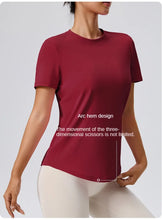 Load image into Gallery viewer, Yoga Classic T-shirt Women's Fitness Yoga Clothing Short Sleeve Round Neck Sports T-shirt
