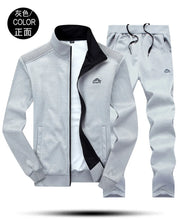 Load image into Gallery viewer, Tracksuits Men Polyester Sweatshirt Sporting Fleece 2026 Gyms Spring Jacket + Pants Casual Men's Track Suit Sportswear Fitness
