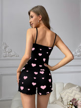 Load image into Gallery viewer, Heart Print Cami Pajama Set
