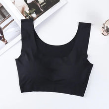 Load image into Gallery viewer, Wire-Free Sports Bra Seamless Ice Silk Small Chest Push-up Bra Prevent Sagging Thin Back Beauty Large Size Bra
