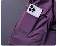 Load image into Gallery viewer, Women's 2 in 1 Shorts with Pockets - Lightweight Breathable Loose Anti-Disclosure Split Side for Yoga Running Gym
