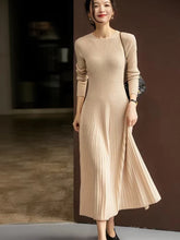 Load image into Gallery viewer, Merino Knit A-Line Dress
