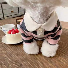 Load image into Gallery viewer, Striped Pet Shirt Soft Pullover Outfit Suitable For Puppy Dogs Cats Schnauzers Pomeranians Daily Casual Pet Apparel
