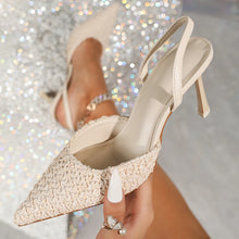 Load image into Gallery viewer, Women Rhinestone Pointed Toe Pumps
