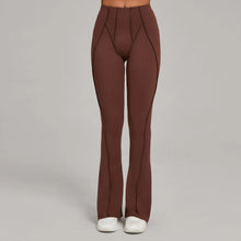 Load image into Gallery viewer, Gym Workout Women's Wide-Leg Tight-Fitting Hip-Lifting Yoga Flared Pants Dance High-Waist Flared Casual Outdoors Sports Trousers
