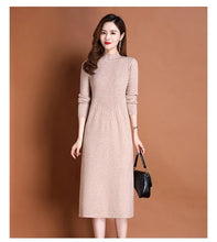 Load image into Gallery viewer, Autumn Knit A-Line Sweater Dress
